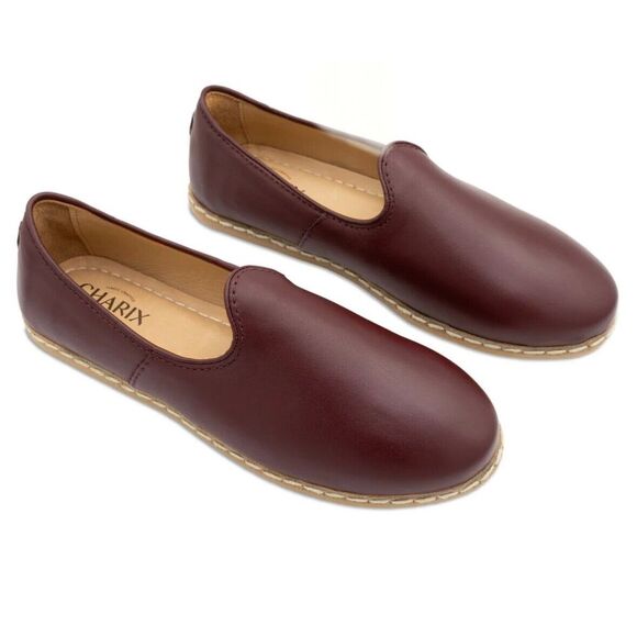 Charix bordeaux leather slip on size 37 excellent condition - Picture 2 of 7